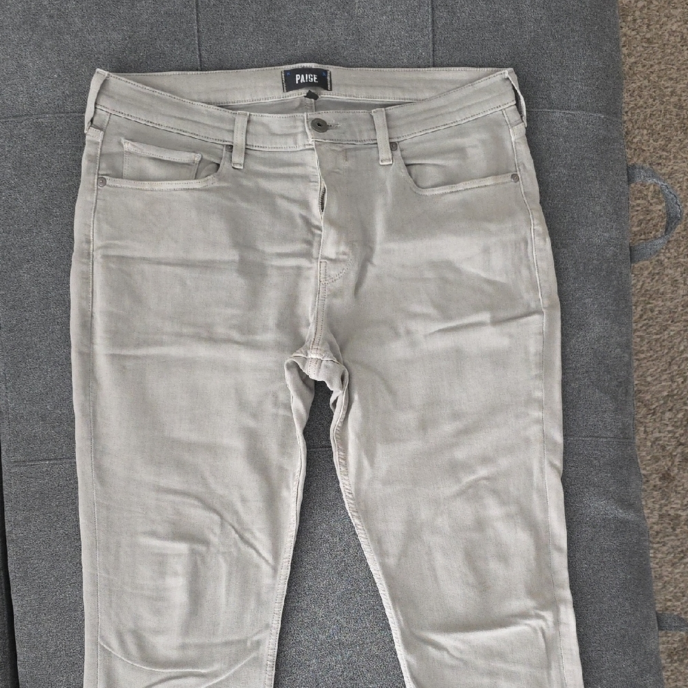 PAIGE Light Gray Chinos